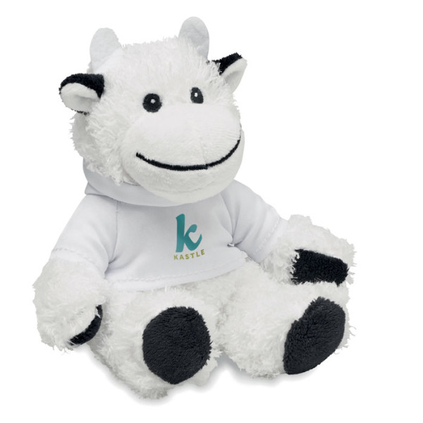 MANNY - Pluchen koe met hoodie