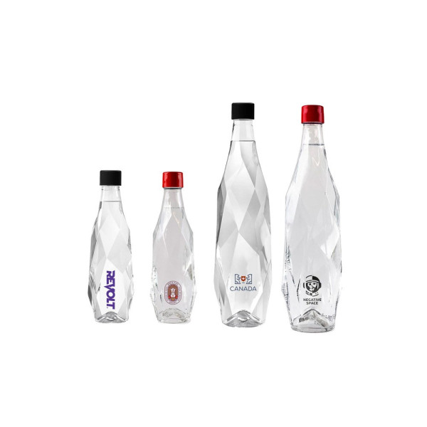 40cl glazen fles sprankelend water | Gravure