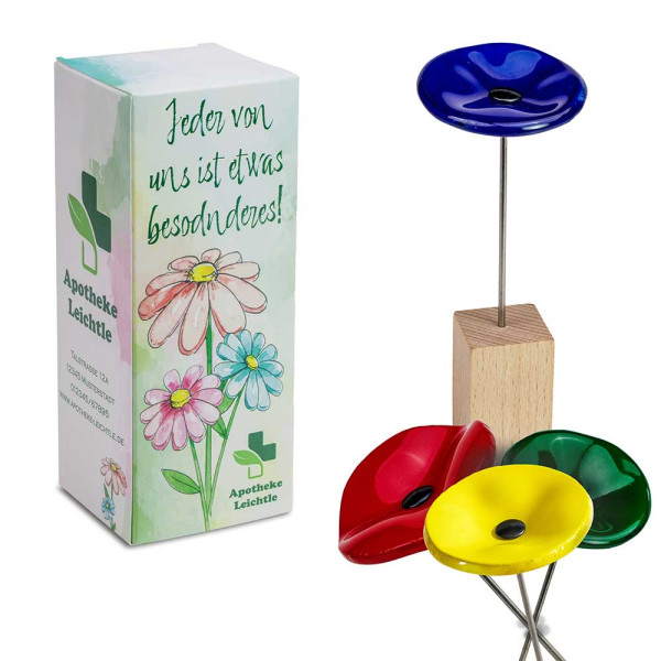 Handgemaakte glazen bloem