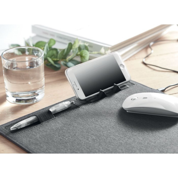 SUPERPAD - RPET muismat 15W oplader