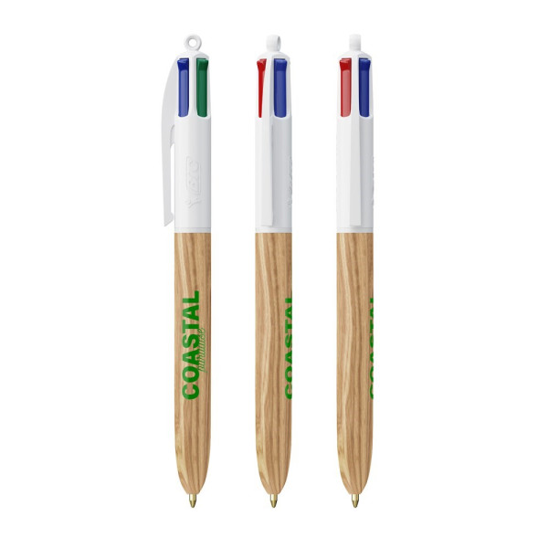 BIC® 4 Colours Wood Style