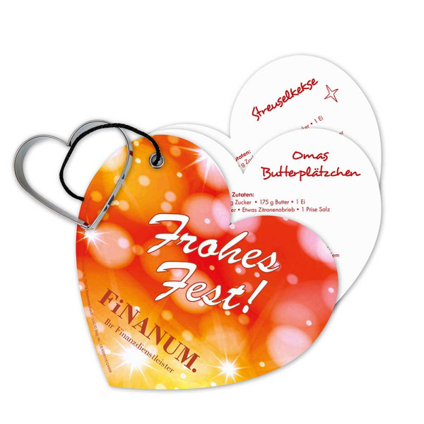 Bakvormpjes met receptenboekhart